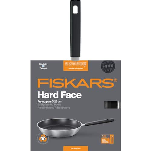 Läs mer om Fiskars Hard Face Steel stekpanna 28 cm