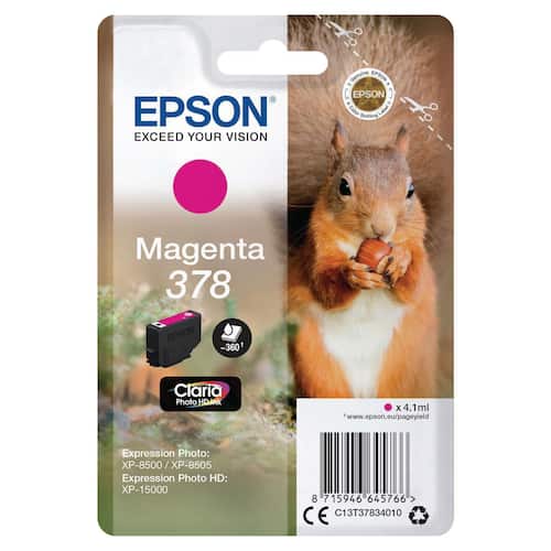 Epson Bläckpatron C13T37834010 Magenta