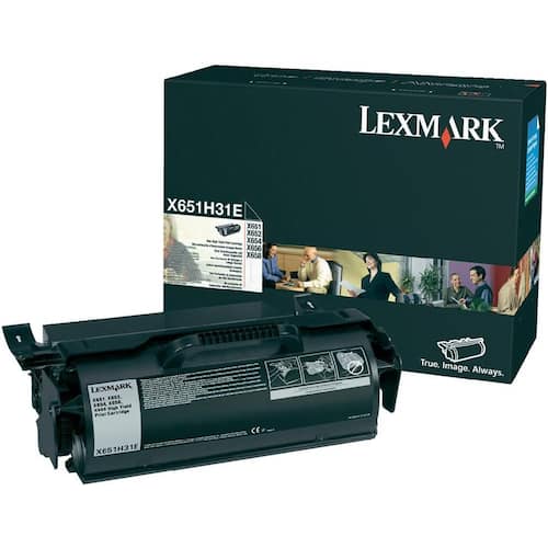 Lexmark Toner svart singelförpackning X651H31E