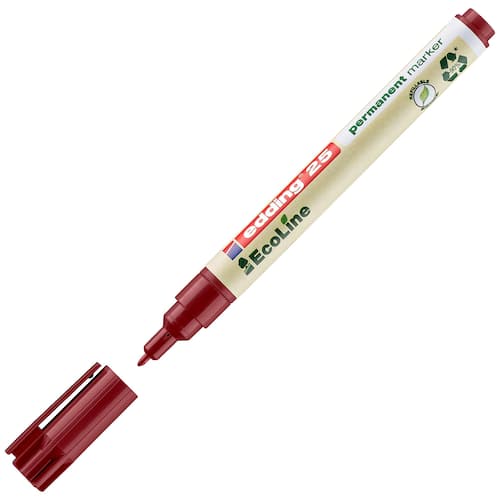 edding Märkpenna permanent EcoLine 25 1 mm röd