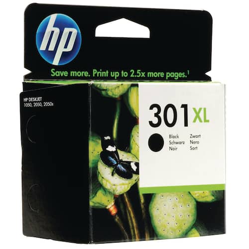 HP Bläckpatron 301XL CH563EE svart singelförpackning hög kapacitet