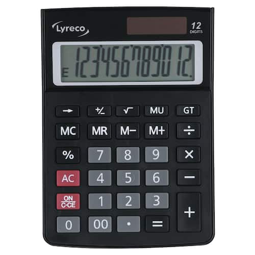 Lyreco Bordsräknare Desk 12 Siffror