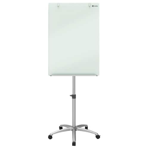 Nobo Whiteboard glastavla mobil magnetisk glasyta vit 115,5 x 89 x 19,3 cm