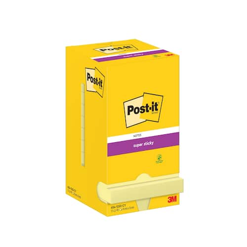 Post-it® Notes SuperSticky 76x76mm gul