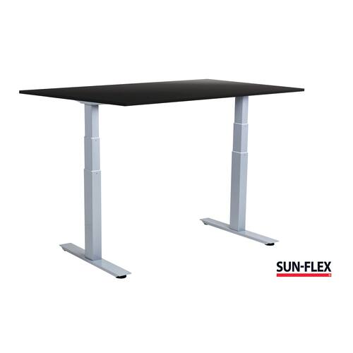 SUN-FLEX® Bord VI höj/sänk 140x80 grå/svart