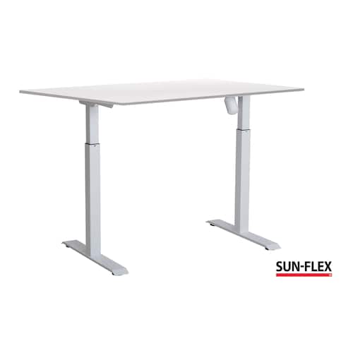 SUN-FLEX® Bord II höj/sänk 160x80 vit/vit