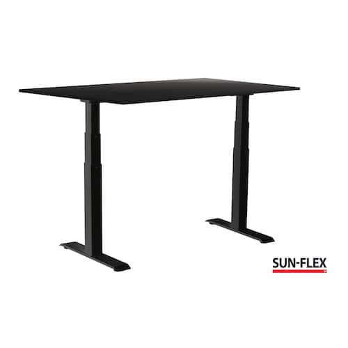 SUN-FLEX® Bord VI höj/sänk 160x80 svart/svart