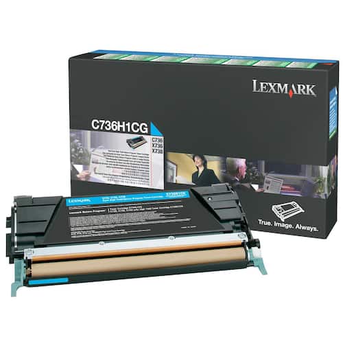 Lexmark Toner C736H1CG cyan singelförpackning