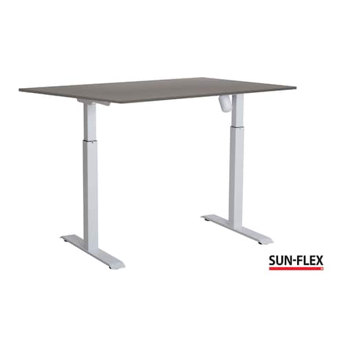 SUN-FLEX® Bord I höj/sänk 120x80 vit/grå