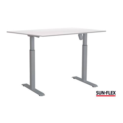SUN-FLEX® Bord II höj/sänk 160×80 grå/vit
