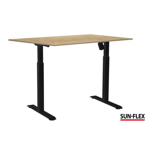 Läs mer om SUN-FLEX® Bord II höj/sänk 120x80 svart/björk
