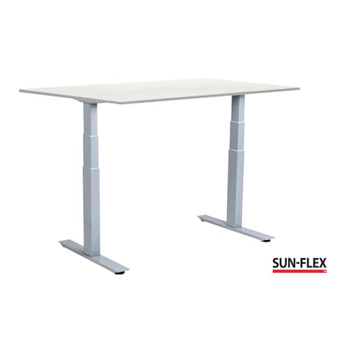 SUN-FLEX® Bord VI höj/sänk 120×80 grå/vit