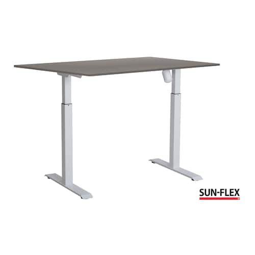 SUN-FLEX® Bord I höj/sänk 160x80 vit/grå