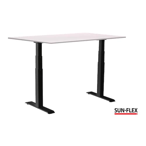 SUN-FLEX® Bord VI höj/sänk 160x80 svart/vit