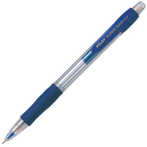 Pilot Stiftpenna Super Grip 0,7 mm HB-stift pennkropp med greppzon Blå