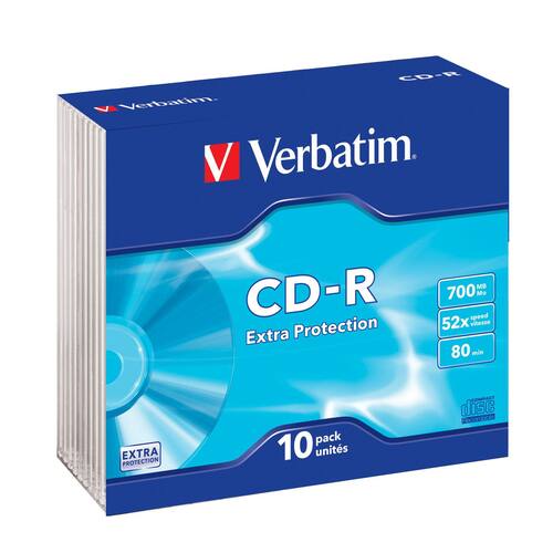 Verbatim CD-R skrivbar CD DataLifePlus 700 MB (80 minuter) 52x hastighet