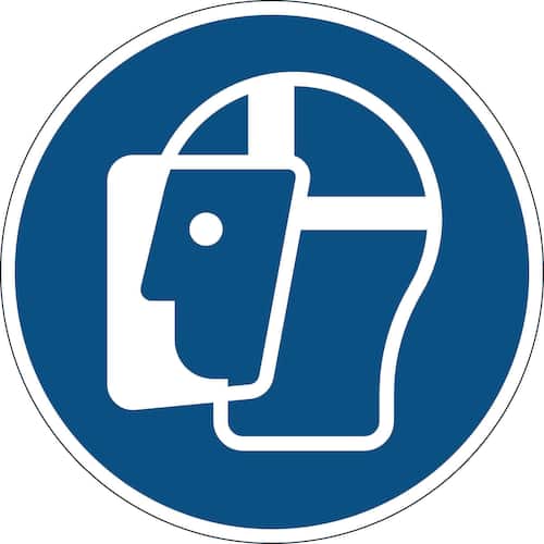 Durable Påbudsdekal ”Använd ansiktsskydd”