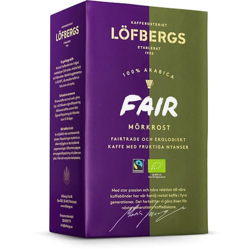 Läs mer om Löfbergs Kaffe Fair Dark Eko/FT 500g