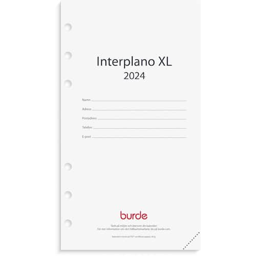 Läs mer om Burde Regent Interplano XL kalendersats - 4603