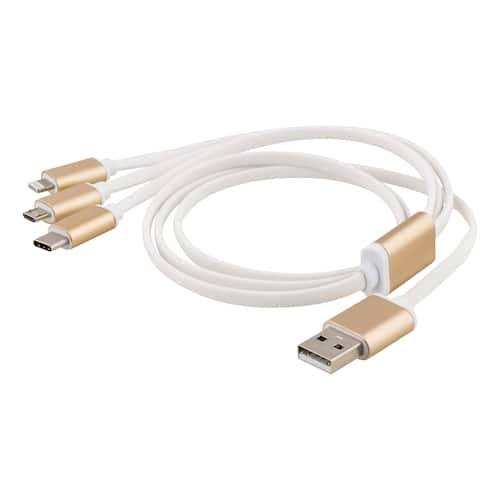Läs mer om Adapter USB-A-Lightning/USB-C/USB-micro