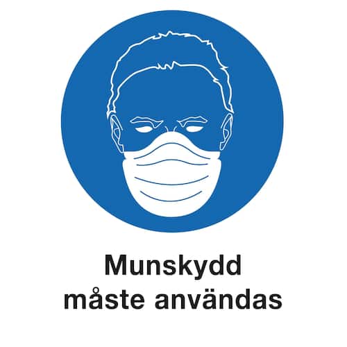 Non brand Skylt Använd Munskydd A4 Plast