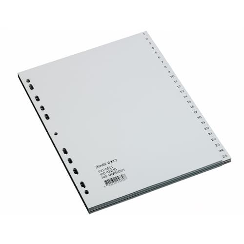 Bantex Register PP A4 1-100 grå
