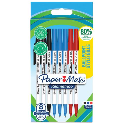 Paper Mate Kulpenna recycled 1mm sorterade färger