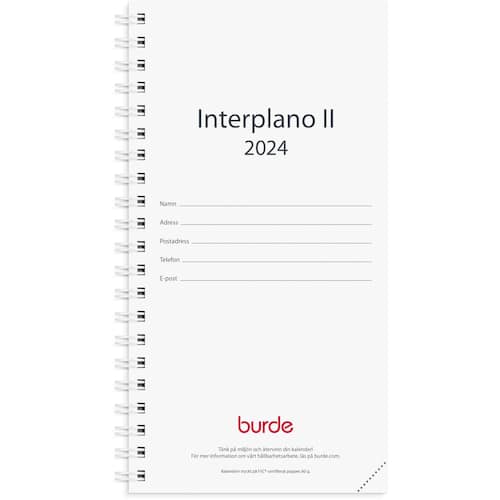 Burde Kalender Interplano II refill – 3650