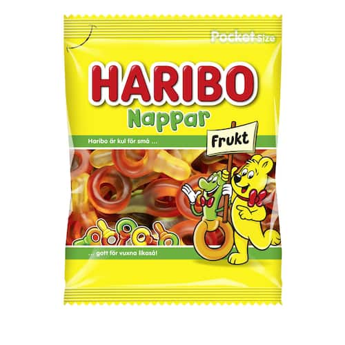 HARIBO Godis Nappar Frukt 80g
