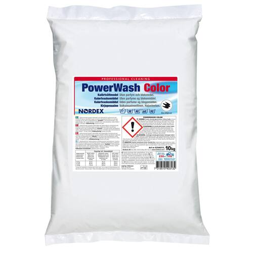 Nilfisk Tvättmedel Clara Pro PowerWash för professionellt bruk pulver lågskummande färg 10kg