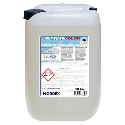 NORDEX Tvättmedel Liquid Wash Color för professionellt bruk,flytande färg utan parfym 10L