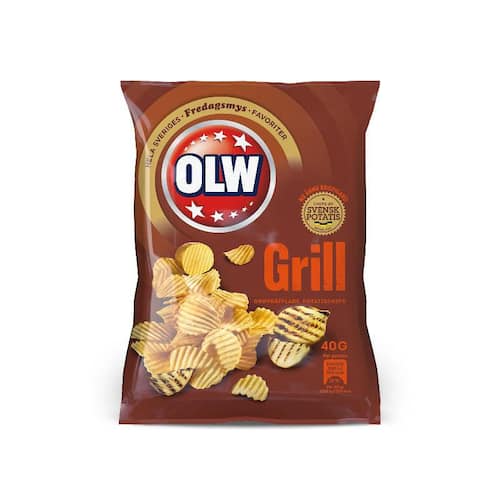 Läs mer om OLW Chips grillchips 20x40g