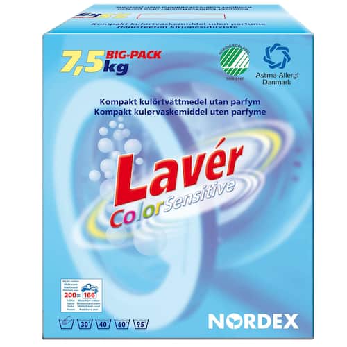 NORDEX Tvättmedel Lavér Colour Sensitive 7,5kg