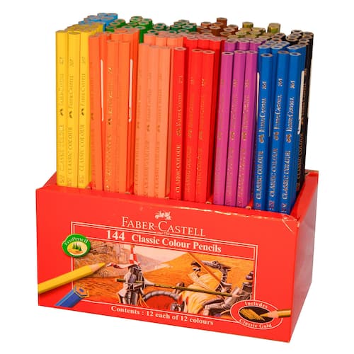 Faber-Castell Färgpennor Classic sexkantig pennkropp olika färger