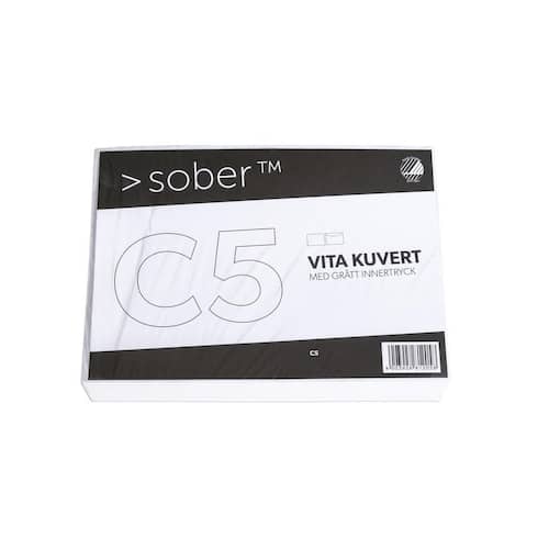 SOBER® Kuvert konsument C5 162x229mm fukthäftande