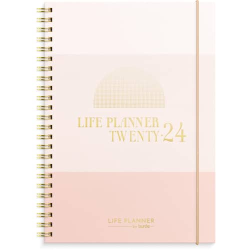 Burde Life Planner Pink horisontell – 1242
