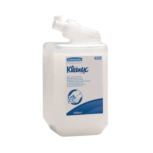 Kleenex® Duschgel för hår och kropp kassett 1l gel vit