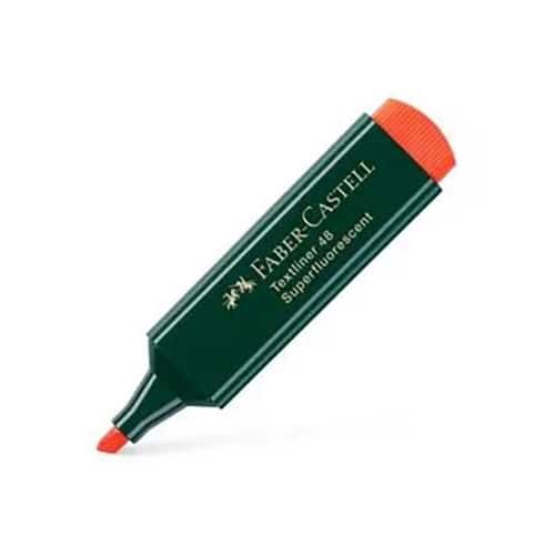 Faber-Castell Överstrykningspenna TEXTLINER 48 snedskuren spets 1 mm 2 mm och 5 mm påfyllningsbar orange