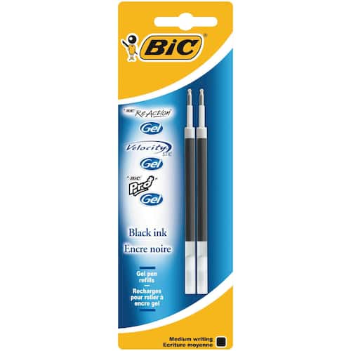 BIC® Refill ReAction gel svart 2/FP