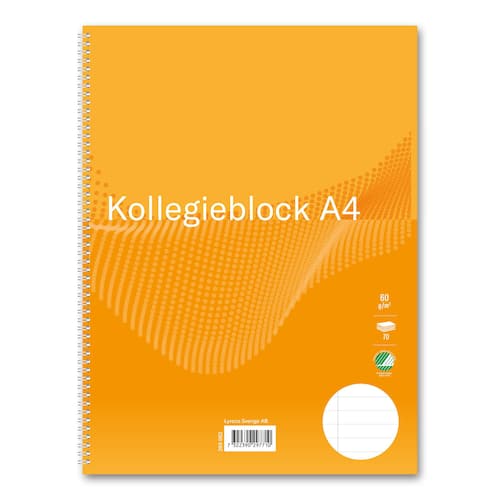 Non brand Kollegieblock A4 60g 70 blad linjerat