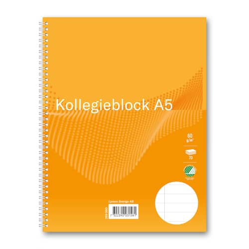 Non brand Kollegieblock A5 60g 70 blad linjerat