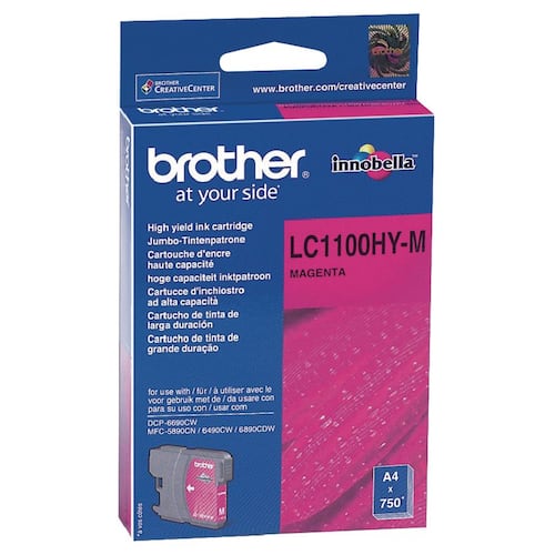 Brother Bläckpatron LC1100HY M LC-1100HYM Innobella™-bläck magenta singelförpackning hög kapacitet