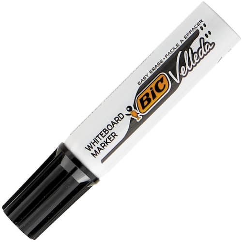 BIC® Whiteboardpenna Velleda® 1781 snedskuren spets 3,7-5,5 mm linjebredd svart