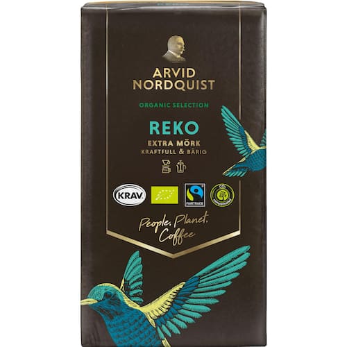 Arvid Nordquist Kaffe Arvid Nordquist Reko, malet kaffe, mörkrostat, 450g