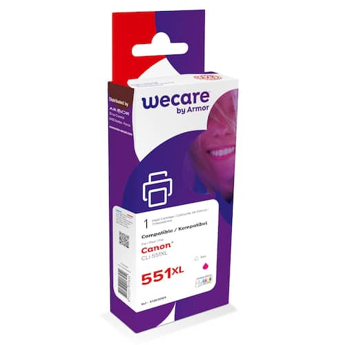 Wecare Bläckpatron  kompatibel med  CANON CLi-551XL M 6445B001 magenta singelpack