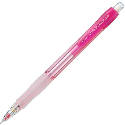 Pilot Stiftpenna Super Grip Neon 0,5 mm spets neonröd pennkropp