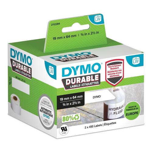 Dymo Etikett  Durable 19 x 64mm