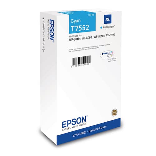 Epson Bläckpatron C13T752240 Cyan
