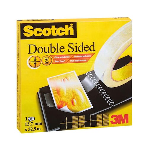 Scotch® Dubbelsidig tejp 665 transparent 12mm x 33m