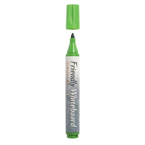 Friendly Whiteboardpenna icke-permanent alkoholbaserat pigmentbläck 1–3 mm tunn spets grön